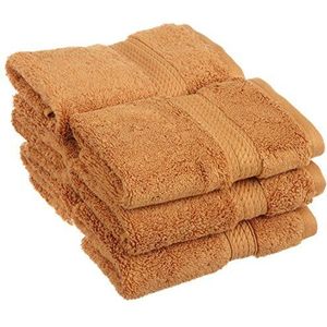 Superior Egyptische katoenen handdoek/washandje, set van 6, ultrazachte luxe handdoeken, dikke pluche benodigdheden, absorberend zwaargewicht, gastenbad, hotel, spa, badkamer, douche, roest