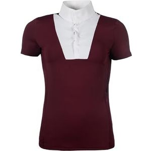 HKM Virginia korte mouw Wedstrijdshirt voor dames Bordeaux XXL