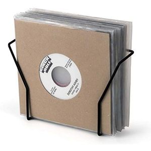 Glorious Vinyl Set Holder Smart 7 '' - voor maximaal 25 platen in 7 '' formaat, lichte en stabiele constructie van metaal, incl. bevestigingsaccessoires, zwart