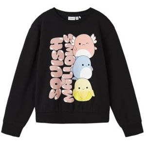 NAME IT Nkfjixero Squish Nreg Sweat Unb Bfu, zwart, 116