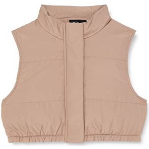 Bestseller A/S NLFMIBE Short Vest voor meisjes, mocha meringue, 170/176