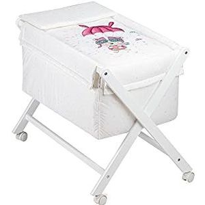 Babywieg model ""Paracaidista"" met textiel in roze