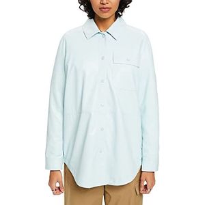 ESPRIT Collection Blouse in lederlook, Light Aqua Green, 42