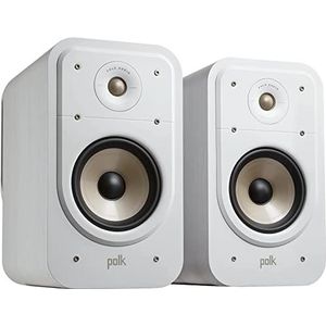 POLK AUDIO Signature Elite ES20 Boekenplank Speakers met Hoge Resolutie voor Thuisbioscoop, Stereo Luidsprekers, HiFi Speaker, Hi-Res, Dolby Atmos en DTS: X Compatibel (Set van 2) - Wit