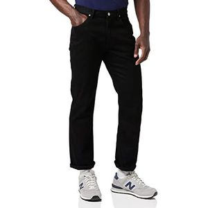 Lee Brooklyn Straight Jeans heren, Clean Black, 30W / 40L