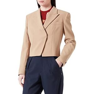 HUGO Women's Aneres Jacket, Light/Pastel Brown232, 40, licht/pastelbruin 232, 40