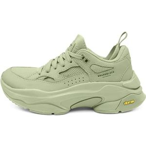 BRANDBLACK Sneaker model Saga 130 | Kleur: Lime | Maat 44 (EU) / 10 (US), unisex volwassenen, EU, Kalk, 44 EU