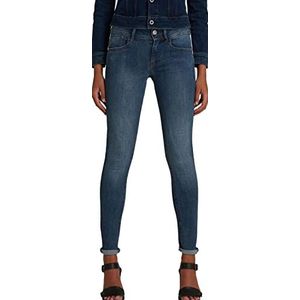 G-STAR RAW Dames Lynn D-Mid Waist Super Skinny Jeans, Blauw (Medium Aged 9136-71), 25W x 32L