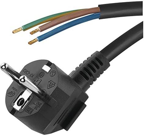 Emos - PVC Netz Kabel - Zwart - 3x 1,5mm² - 3 Meter