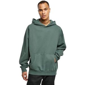 Urban Classics Herren Kapuzenpullover Heavy Terry Garment Dye Hoody bottlegreen S