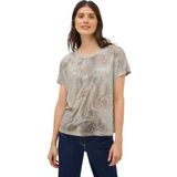 Cecil - T-shirt - Natural taupe - Met tekst - Korte mouwen