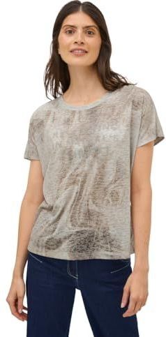 Cecil - T-shirt - Natural taupe - Met tekst - Korte mouwen
