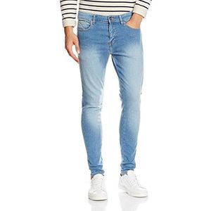 Enzo Skinny jeans voor heren, Blauw Wild Blauw Yonder (Lightwash), 28W / 30L