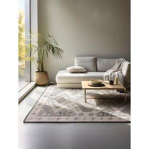 Hanse Home Design Oosters tapijt, oosters woonkamertapijt, klassiek oosters dicht geweven, met rand, zacht laagpolig, voor slaapkamer, eetkamer, woonkamer, crèmegrijs, 120 x 170 cm