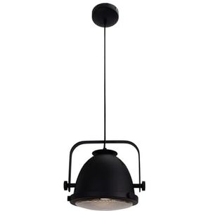 Chericoni Nero hanglamp - 1 licht - 20 cm - zwart met glas