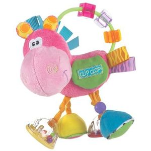 Playgro Pluche rammel paard educatief speelgoed, vanaf 3 maanden, BPA-vrij, Playgro speelgoeddoos paard clip klep