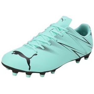 PUMA Attacanto Fg/Ag voetbalschoen voor heren, standaard, Elektrische pepermunt PUMA Zwart, 41 EU