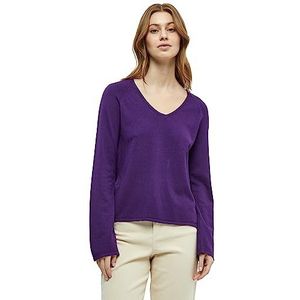 Peppercorn Dames Tana V-hals Raglan Lange Mouw Gebreide Trui, 1632 Keizerlijk Paars, XS