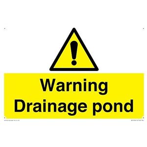 Waarschuwing Drainage vijver Sign - 300x200mm - A4L