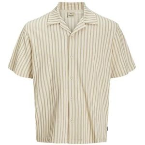 JACK & JONES Heren Jprbluleo Ss Shirt, Tannin, XL