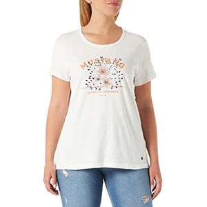 MUSTANG Dames Alina C Print T-shirt, WHISPER WHITE 2013, S