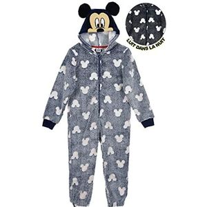 Disney Mickey Mouse Combinaison de Nuit pyjamaset, marineblauw, maat L voor kinderen, marineblauw, L