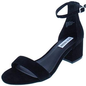 Steve Madden Damessandalen met riempje, fluweelachtig zwart, 39 EU