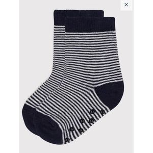 Petit Bateau enkelsokken unisex kinderen, Blauw/Wit, 0-3 mesi