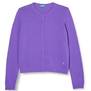 United Colors of Benetton Gebreid vest voor meisjes en meisjes, Viola 30f, 150 cm