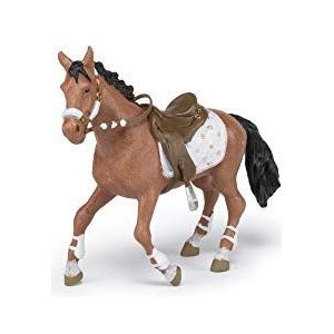 Papo -Handgeschilderde - Figuurtjes -Paarden veulens en pony's -Winter Ruiter Meisje-51553-Verzamelbaar-Voor kinderen - Geschikt voor jongens en meisjes - Vanaf 3 jaar