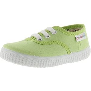 Victoria 1915 Unisex Canvas Plimsoll & White Laces 106613 for Kids PISTACHO 28