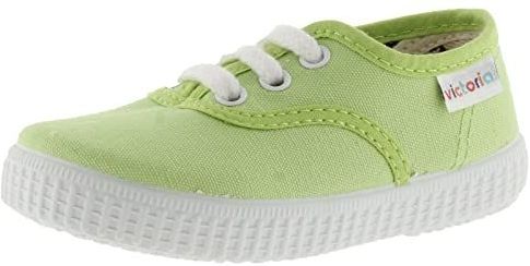 Victoria 1915 Unisex Canvas Plimsoll & White Laces 106613 for Kids PISTACHO 28
