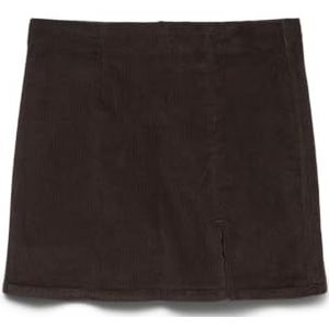VERO MODA Vmlula Nelly Hr Short Crdry Skirt Noos, chocolade taart, L