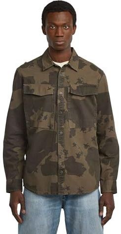 Cargo Pocket Regular Shirt ls, meerdere kleuren (Wren Gd Border Camo D26942-e277-h654), S