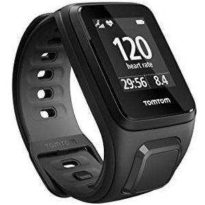 TomTom Runner 2 Cardio + muziek GPS-horloge, zwart/antraciet, S, 1RFM.001.06