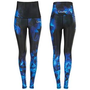 WINSHAPE Functionele powershape legging voor dames, ""high waist"" Hwl102, saffier/robijn/smaragd, slim style met anti-slip effect, fitness, vrije tijd, sport, yoga, workout leggings