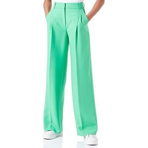 s.Oliver BLACK LABEL Dames lange broek, Regular fit, Wijde pijpen, Groen, 42, Groen, 68