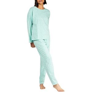 People Tree Dragonfly pyjama voor dames met lange mouwen, Ongerept op Wasabi, 42