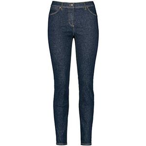 GERRY WEBER Dames Jeans Best4me Skinny nauwsluitende pasvorm 5-pocket, dark denim, 48