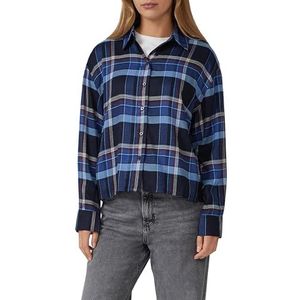 Blouse - Geruit - Relaxed-fit Overhemdblouse