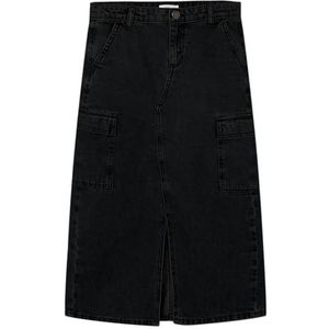 NAME IT meisjes jeansrok, zwart denim, 116