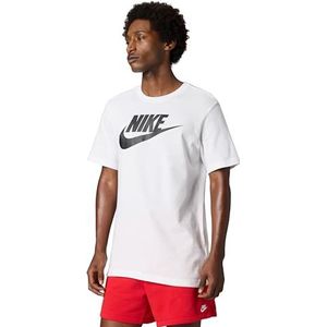 Nike - NSW Icon Futura - Hardloopshirt - Wit/Zwart