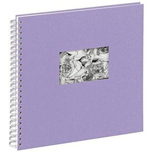 Pagna 13938-33 passe-partout spiraalalbum, 310 x 320 mm, 40 pagina's, linnen omslag met passe-partout, wit fotokarton, lila