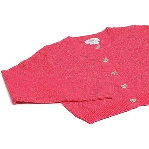 Aleva Elegante gebreide trui voor dames, enkele rij, kort gesneden gebreide jas, roze, maat XS/S, roze, XS