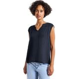 Street One - Gekreukte Bloes - Blauw - Dames