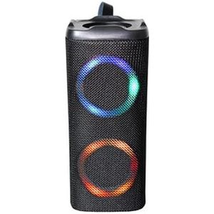 Draadloze bluetooth-luidspreker met ledlicht, vermogen 2 x 5 W, ideaal voor feestjes, vergaderingen en als omgevingsdecoratie.