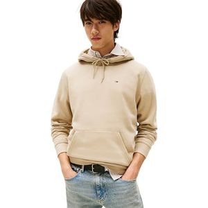 Tommy Jeans Heren TJM REG S FLAG HOODIE DM0DM20742 Pullover Hoodie, Khaki (Silt), XS, Khaki (slib), XS