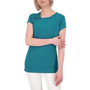 ALIFE and Kickin JuliaAK B Shirt met korte mouwen voor dames, Peacock Melange, XL