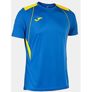 Joma - Championship VII - T-shirt - Blauw - Korte Mouwen - 4-5 Jaar Jongens