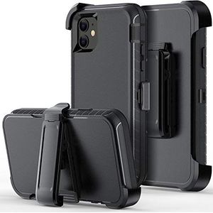 ORIbox Hoesje Compatibel met iPhone 12 mini Case, Heavy Duty Shockproof Anti-Fall case met Riemclip